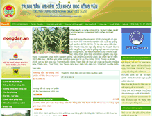 Tablet Screenshot of khoahocchonhanong.com.vn